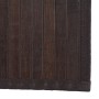 Alfombra rectangular bambú marrón oscuro 80x400 cm