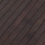 Alfombra rectangular bambú marrón oscuro 80x400 cm