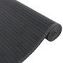 Alfombra rectangular bambú gris 80x500 cm