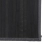 Alfombra rectangular bambú gris 80x500 cm
