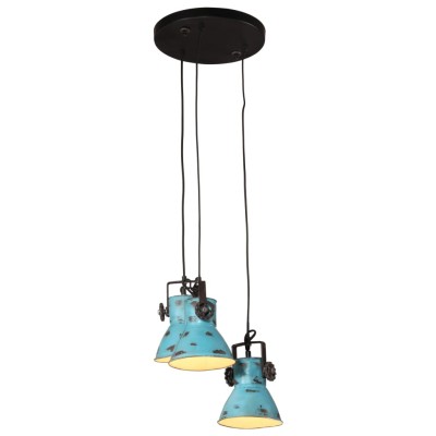 Lámpara de techo azul desgastado 25 W E27 30x30x100 cm