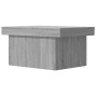 Mesa de centro madera de ingeniería gris Sonoma 80x55x40 cm