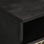 Mesa de centro de madera maciza mango 80x54x40 cm
