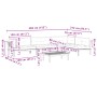 Set de sofás de palets de jardín y cojines 5 pzas madera acacia