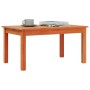 Mesa de centro madera maciza de pino marrón cera 80x50x40 cm