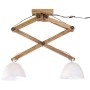 Lámpara de techo blanca 25 W E27 29x18x85 cm