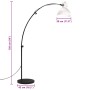 Lámpara de pie blanco 25 W E27 150 cm