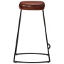 Taburetes de bar 2 uds marrón oscuro 41x29x62 cm