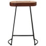 Taburetes de bar 2 uds marrón oscuro 41x29x62 cm