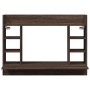 Escritorio de pared madera ingeniería marrón roble 105x48x75 cm