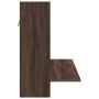 Escritorio de pared madera ingeniería marrón roble 105x48x75 cm