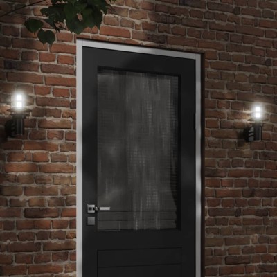 Aplique de exterior de acero inoxidable negro