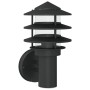 Aplique de exterior de acero inoxidable negro