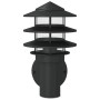 Aplique de exterior de acero inoxidable negro