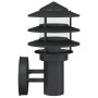 Aplique de exterior de acero inoxidable negro