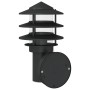 Aplique de exterior de acero inoxidable negro