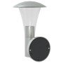 Apliques de exterior con sensor 2 unidades acero inoxidable