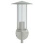 Apliques de exterior 2 unidades acero inoxidable plateado