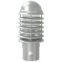 Apliques de exterior con sensor 2 unidades acero inoxidable