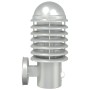 Apliques de exterior con sensor 2 unidades acero inoxidable