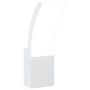 Lámpara de pared LED de exterior aluminio fundido blanco