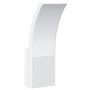 Lámpara de pared LED de exterior aluminio fundido blanco