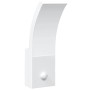 Lámpara de pared de exterior LED con sensor aluminio blanco
