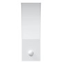 Lámpara de pared de exterior LED con sensor aluminio blanco