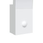Lámpara de pared de exterior LED con sensor aluminio blanco