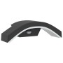 Lámparas de pared LED exterior con sensor 2 uds aluminio negro
