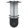 Apliques de exterior con sensor 2 uds acero inoxidable negro