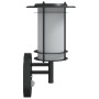 Apliques de exterior con sensor 2 uds acero inoxidable negro