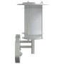 Apliques de exterior con sensor 2 unidades acero inoxidable