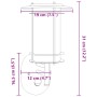 Apliques de exterior con sensor 2 unidades acero inoxidable