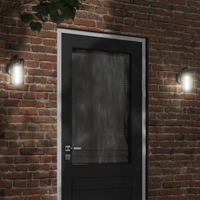 Aplique de exterior de acero inoxidable negro