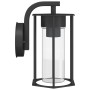 Aplique de exterior de acero inoxidable negro