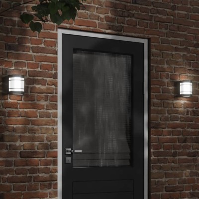 Aplique de exterior de acero inoxidable negro