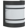 Aplique de exterior de acero inoxidable negro