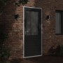 Lámparas de pared de exterior con sensor 2 uds aluminio negro