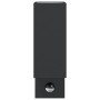 Lámparas de pared de exterior con sensor 2 uds aluminio negro