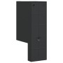 Lámparas de pared de exterior con sensor 2 uds aluminio negro