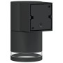 Lámparas de pared de exterior 2 uds aluminio fundido negro