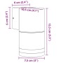 Lámparas de pared de exterior 2 uds aluminio fundido negro