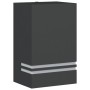 Aplique de exterior de acero inoxidable negro