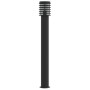 Lámpara de suelo de exterior acero inoxidable negro 110 cm