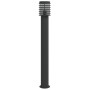Lámpara de suelo de exterior acero inoxidable negro 110 cm