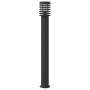 Lámpara de suelo de exterior acero inoxidable negro 110 cm