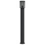 Lámpara de suelo de exterior acero inoxidable negro 110 cm