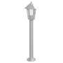 Lámparas de suelo de exterior 3 unidades acero inoxidable 80 cm