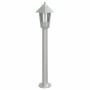 Lámparas de suelo de exterior 3 unidades acero inoxidable 80 cm